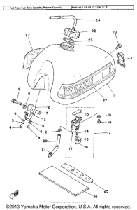 YZ465G Топливный бак