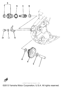 DT250F Тахометр