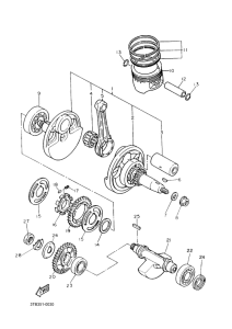 TT600RE Crankshaft & piston