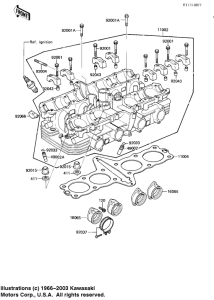 KZ1100 Головка цилиндров