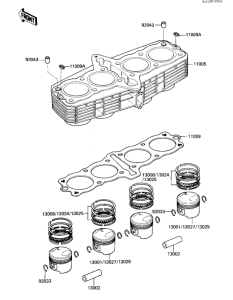 KZ1100 Cylinder / pistons