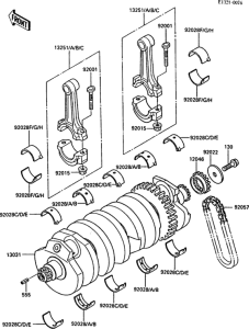 ZX900 Коленвал