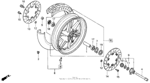  Переднее колесо