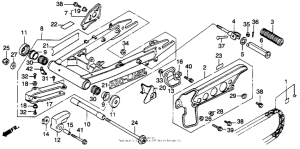 XL250R Swingarm 82-83