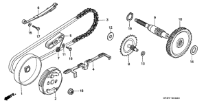 QR50 Clutch / drive chain /  final gear