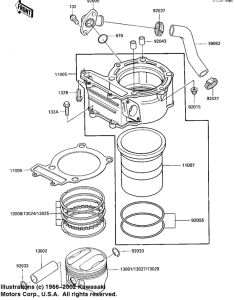KL250 Цилиндр / поршень