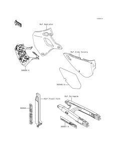  Decals(kdx250-d4 / d5)