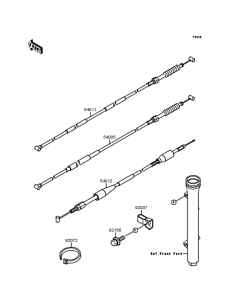 KX60 Тросы управления