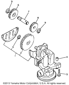 XVZ12TDK Масляный насос