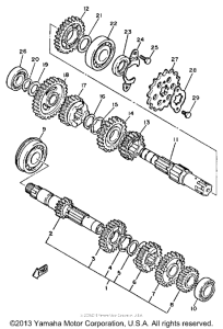 XT600N Трансмиссия