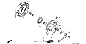XR200R Передний тормоз