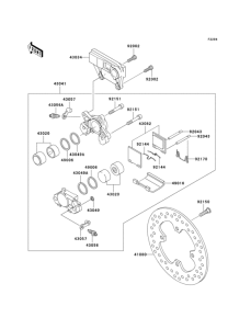 ZX1200 Rear brake(b1 / b2)