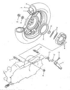 CY50R Переднее колесо