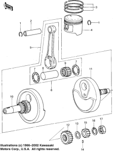 KL250 Crankshaft / piston