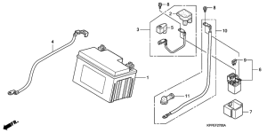 CBR125RS Аккумулятор