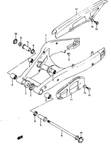 RG125 Маятник задний
