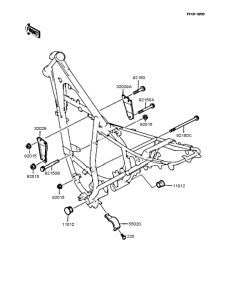 KMX125 Рама ,крепежные детали