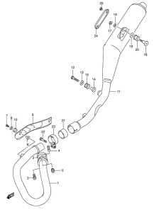 DR-Z400 Muffler comp