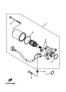 YA100W ｽﾀｰﾃｲﾝｸﾞﾓｰﾀ