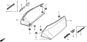GL1500I Боковые обтекатели