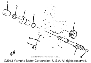 XS650H Тахометр
