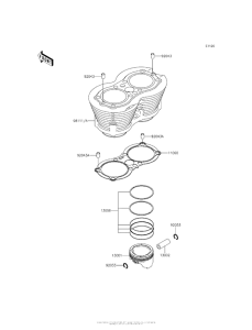 EJ800 Цилиндр и поршни