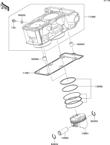EX300 Цилиндр и поршни