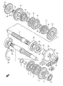 TS125 Трансмиссия
