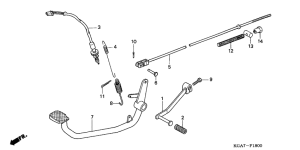 CG125ES Brake pedal assy