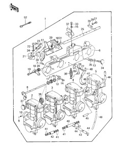 KZ550 Carburetor assy
