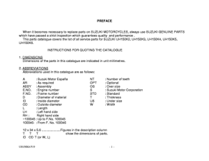 UH150 Catalog preface