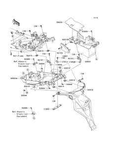 KLE650 Заднее крыло