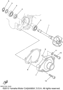 TZ250N Водяной насос