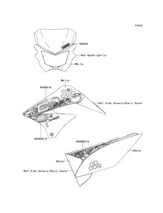 KLX125 Decals(white)(dcf)