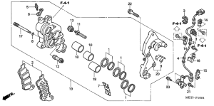 CBF500 (ABS) Передний суппорт