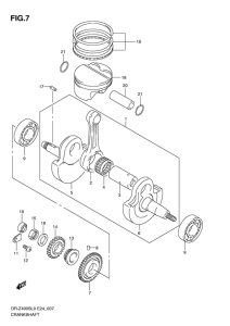DR-Z400 Вал коленчатый