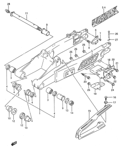 RMX250 Маятник задний