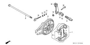 XR80R Задний тормоз