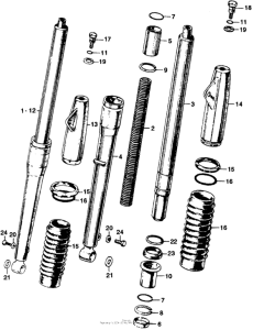 SS125 Передняя вилка