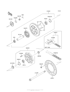 KL650 Rear Hub (Ebf)
