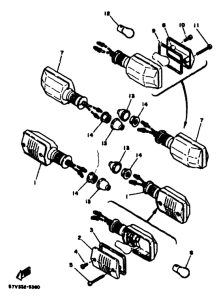 RD350F Поворотники