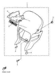 XT600EA Обтекатель 1