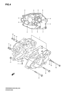 DR200 Картер двигателя