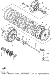 WR250Z Сцепление