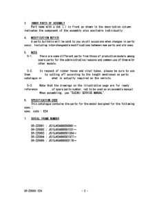 DR-Z250 Catalog preface