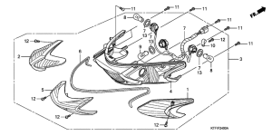 SH125D Задний фонарь