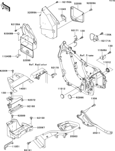 VN800 Короб для АКБ