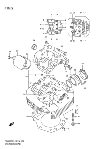 DR650 Головка цилиндров