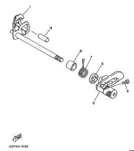 TY250R Вал переключения