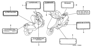 SA75 Лейбл предостережения